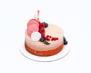 Tort fresh cu trei tipuri de mousse